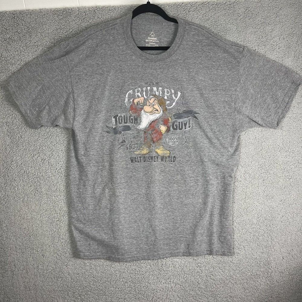 Disney Parks Mens Size XXL Grumpy T Shirt Tough Guy Walt Disney World